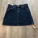 Reformation  Sz30 Lydia High Rise Dark Denim Casual Mini Skirt Photo 1