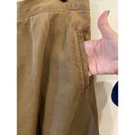 Ruff Hewn Vintage Size 8 A-Line Khaki Pleated Skirt Tan 100% Cotton Made in USA Photo 3