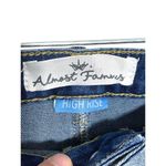 Almost Famous  Floral Embroidered Jean Shorts Cut Off Raw Hem High Rise Sz 5 NWT Photo 4