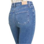 Paige jeans Sarah Straihht Leg Crop. Size 26. EUC. Perfectly lightly distressed Photo 1