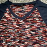 Suzanne Betro Women’s Navy/colorful Casual Pullover Sweater Size 2X Photo 3