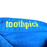 J.Crew  size 28 toothpick‎ bright blue jeans pants cotton spandex blend Photo 2