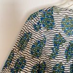 Tory Burch Evelina Cotton Blouse in Green Photo 5