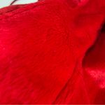 Newport News Vtg  Blazer Jacket Wmn 12 Red Suede Leather Boho Festive Western Photo 4