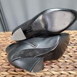 Salvatore Ferragamo Antila Ankle Boots Women's 7 Black Leather Lace Up Booties Photo 4