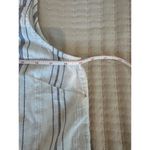 Beach Lunch Lounge Cotton blue striped sleeveless tank top size Large Photo 8