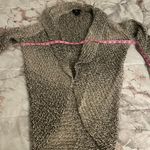 Tumi Peruvian baby alpaca & wool marled gray shawl collar open front cardigan S Photo 14