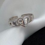Belt Heart ring belt ring Silver Photo 2