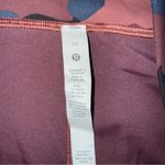 Lululemon Camouflage Wunder Under Print Leggings Smoky Red Night Sea Size 16 Photo 7