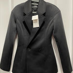 ZARA  Thick Fitted Black Blazer Photo 0