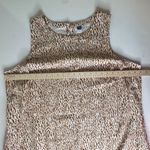 Old Navy  Animal Printed Linen Blend Mini Shift Dress Size 2X Neutral Boho Resort Photo 10