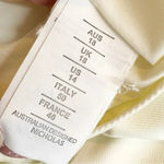 NICHOLAS Twill Gathered Sheath Dress White Ivory Size 14 Photo 11