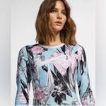 Nike Hyper Dress Femme Long Sleeve Floral Printed Size Medium Topaz Mist Sporty Photo 1
