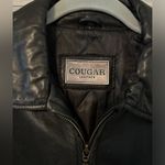 Genuine leather jacket‎ by Cougar women’s large soft leather Black Photo 1