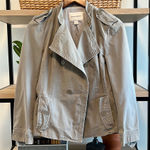 Banana Republic Twill Chino Lined Utility Jacket Blazer, 6 Photo 0