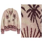 Faherty 💕💕 Beach Cardigan ~ Sunset Palm Print Small S NWT Photo 10