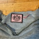 Juicy Couture  Pam Gela Off Shoulder Pullover Top Heart Charm Gray Women's XL Photo 5