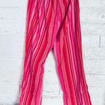 Victoria's Secret pink pajama bottoms flannel striped XS Photo 7