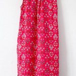 Ann Taylor Linen Blend Sleeveless Shirtdress in Red Floral Photo 6