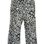 Anthropologie MAEVE Women’s Olive Cropped Black and Ivory Printed Pant Photo 4