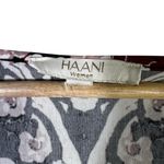 HAANI Ornate Bell Sleeve Midi Dress Size L Burgundy White Boho Whimsygoth Gypsy Red Size L Photo 5