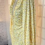 Sabo Skirt luxe NWT xandria yellow satin floral balloon sleeve mini dress size s Photo 3