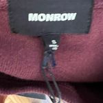 Monrow Burgundy Thick Cropped Sweatshirt nwt Photo 4