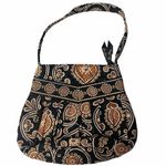 Vera Bradley Hannah Bag in Caffe Latte Retired Paisley Print Small Purse Handbag Photo 1