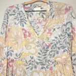 Anthropologie Maeve Multicolor Floral Handkerchief Hem Lightweight Top Size 4 Photo 2