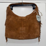 Haute Hippie  Brown suede shoulder bag with fringe Photo 0