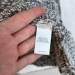 J Jill Chunky Knit Boxy Sweater Geometric Pattern Oversized Size Medium Artsy Gray Photo 7