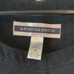 Amanda Smith Vintage  black faux suede jumper style dress 16 Photo 2