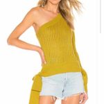 Tularosa Rossmore One Shoulder Sweater Top Size XS Moss Photo 8