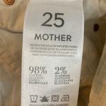 MOTHER Denim Mother The Looker Skinny Jeans in Cream For a Day 25 Ivory Distressed Low Rise Photo 9