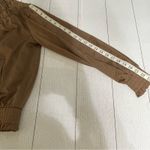 OLIVIA GREY Taupe Brown Gathered Bomber Jacket Chic & Cozy Size Small Photo 5