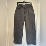 H&M EUC Women’s Sz: 6 Dusty Gray Denim Baggy Wide Leg Loose Fit High Waist Jeans Photo 1