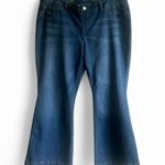 Hot In Hollywood Silky Denim Pull On Flare With Stretch Jeans Size XL Petite Blue Photo 0