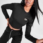 Adidas  Originals Outline Ribbed Crop Long-Sleeve Shirt Photo 0