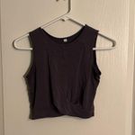 Grey Cropped Tank Top Purple Size XS Photo 0
