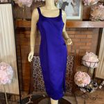 Alex Evenings VINTAGE 1990'S ELECTRIC PURPLE/BLUE COCKTAIL DRESS & BOLERO SET 6 Photo 6