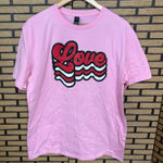 Anvil  Pink Love Tee Size Large‎ Photo 0