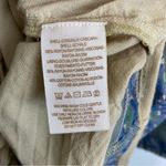 Free People Janpath Romper Shorts Jumpsuit Long Bell Sleeves Beige Blue Floral S Photo 8