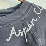 I Stole My Boyfriend’s Shirt Aspen Made In USA 100% Cotton Crewneck Size Medium Gray Photo 3
