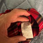 J.Crew  Red Plaid Long Sleeve Ruffle Top.  Womens XS Photo 4