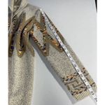 Debut  Womens S/M Open Cardigan Tribal Geometric Pattern Long Sweater Beige Brown Photo 10