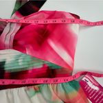 Badgley Mischka NWT Belle  Remi Georgette printed strapless one-sleeve midi dress Photo 5