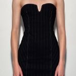 ZARA  Black Strapless Bodycon Dress Sweetheart Neckline Photo 0