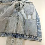 Pearls Beaded Denim Jacket Blue Photo 5