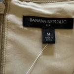 Banana Republic Tan Vegan Leather Mini Dress Size Medium new with tags Photo 6