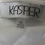 Kasper  White V-Neck Keyhole Blouse Women Size XS Photo 5